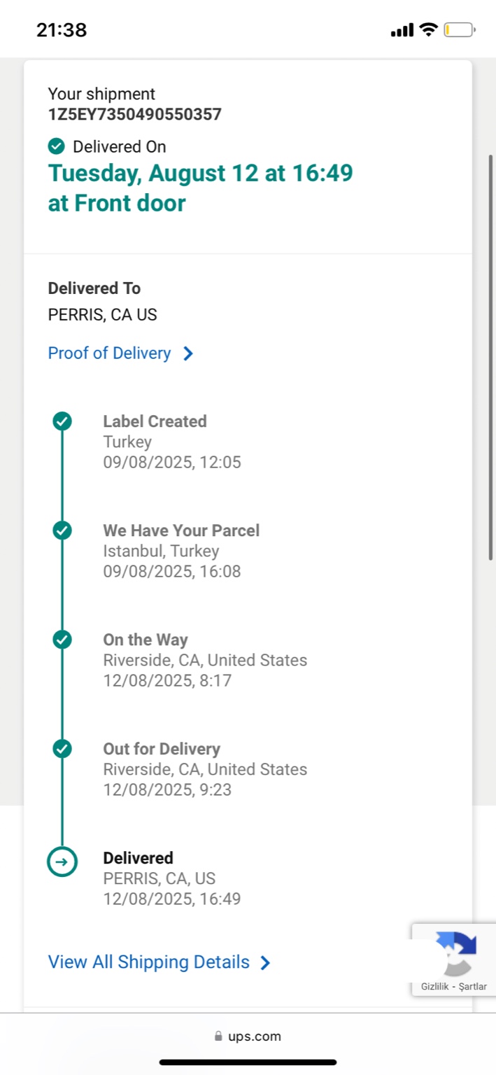 California Delivery